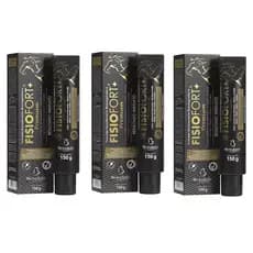 Kit 3 Pomada Massagem Fisiofort Preta Premiun 150g Bio Instinto Alivio das dores