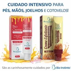 Kit Bio Instinto Ureia 3% Hidratante + Esfoliante para Pés, Mãos, Joelhos e Cotovelos