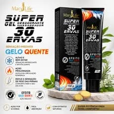 Super Gel Massageador 30 Ervas 150G - Mary Life