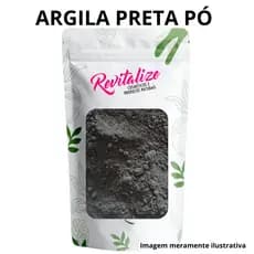 Argila Preta 100% Natural - Controle da Oleosidade e Acne