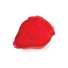 Porta Metade Morango Vermelho Plástico