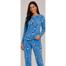 Pijama Ultra Soft Feminino Adulto Mulheres Confortável Quentinho Conjunto Plush Roupa Inverno