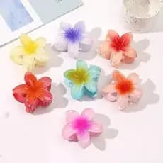 Kit 6/12 peças 8cm Grampos/Piranhas de Cabelo Flor de Feriado de Praia
