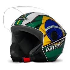 Capacete Bandeira Do Brasil New Liberty 3 Patriota Branco 58 Desenho New Liberty Trhee 3 Patriota Br