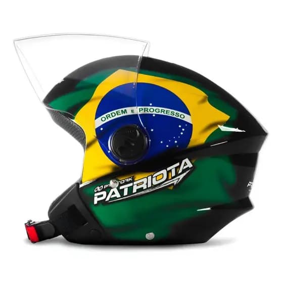 Capacete Bandeira Do Brasil New Liberty 3 Patriota preto 58 Desenho New Liberty Trhee 3 Patriota Ban