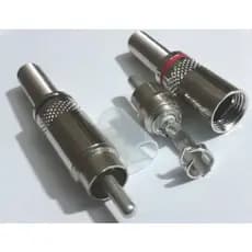 Kit 8 Plug Rca Conector Macho 6mm Niquelado Profissional