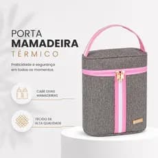 Porta Mamadeira Térmico Bebê Infantil AMOR