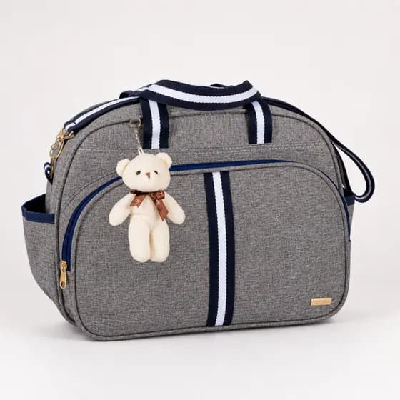 Bolsa Maternidade Bebê Infantil menino menina C/ chaveiro Urso faixa luxo AMOR