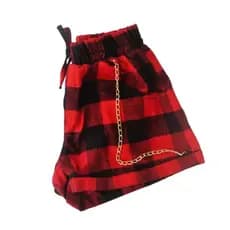 Shorts xadrez flanelado