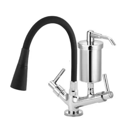 Torneira Para Cozinha De Bancada Com Filtro, Torneira Preta Flexível Com filtro Para Cozinha