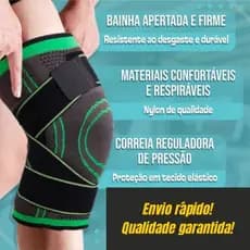 Joelheira De Compressão Ortopédica com faixa dupla