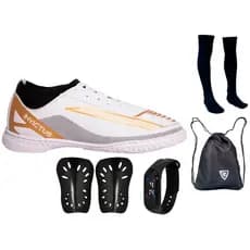 Chuteira Futsal Invictus Quadra Leve Original Uzze Meião Mochila Relógio Caneleira