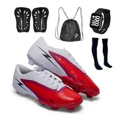 Chuteira Campo Striker Original Uzze Meião Mochila Caneleira Relógio
