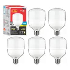 Kit 5 Lâmpadas Led 50w Bulbo 6500k Branco Frio Alta Potência 110V/220V