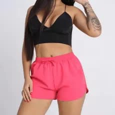 Shortinho Shorts Feminino Tamanho P ao GG Várias Cores Praia Piscina Short Tactel Verão
