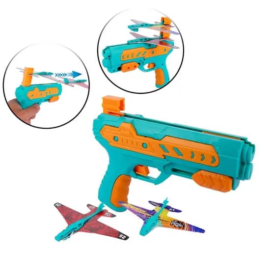 LANÇA AVIÕES PISTOLA COLORS 16 CM
