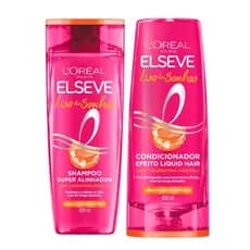 Kit Elseve Liso dos Sonhos – Shampoo 400ml + Condicionador 400ml | Alinhamento e Antifrizz