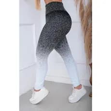 Calça Legging Jacquard Degradê ótima para Academia Fitness/grossa, disfarça celulites, Zero transparência.