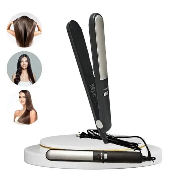Chapinha Prancha De Cabelo Cerâmica Profissional Cabo Giratório Bivolt