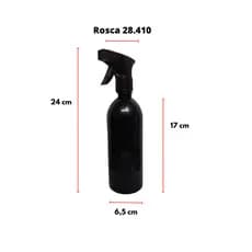 Kit 10 Frascos Pet Cilíndrico 500ml C/ Válvula Gatilho
