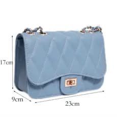 Bolsa Feminina Transversal Multiuso Moda Elegante Chique Corrente