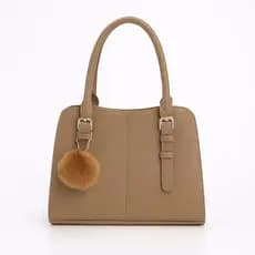 Bolsa Feminina Tote Tiracolo Transversal Média Com Alça Comprida Ajustável Regulável Chaveiro de Bombom Casual