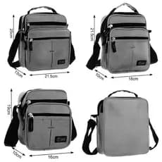 Bolsa Masculina Transversal Grande Médio Pequeno Tamanhos Diferentes Nylon Pasta