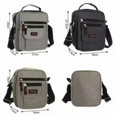 Bolsa Masculina Transversal Grande Médio Pequeno Tamanhos Diferentes Nylon Pasta