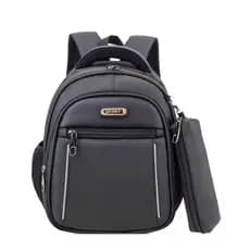 Mini Mochila Com Estojo 32cm Masculina Infantil Pequena Impermeável Resistente Reforçado Casual Elegante