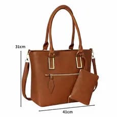 Bolsa Feminina Tiracolo De Ombro Transversal Multiuso Grande Capacidade Com Bolsinha Casual