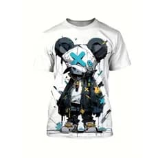 Camiseta Masculina Anime Urbana – Camisa Estampada Graffiti