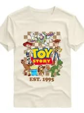 Camiseta Adulto e Infantil Toy Story Unissex  Estampada Divertida 100% Algodão