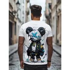Camisa Masculina Anime Graffiti – T-Shirt Streetwear Estampada