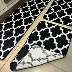 Kit 3 Tapete De Cozinha Passadeira Antiderrapante jacquard