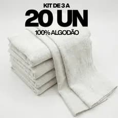 Kit de Pano de Chão Grande 100% Algodão - Duplo, Alvejados e em Forma de Saco para Limpeza Eficiente
