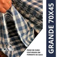 pano de chão xadrez GRANDE 100% algodão