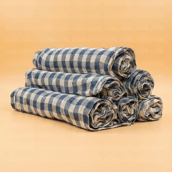 Kit 2 Pano de Chão Xadrez 70x45 Algodão 100% Absorvente Limpeza Doméstica
