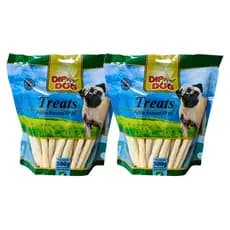 Osso Palito Natural para Cães Couro Bovino Nº 85 (85 mm) – 2 Pacote 500g