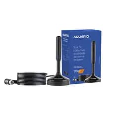 Antena Digital Hdtv Cabo 5 Metros Tv Conversor Digital Canal Aberto interna e Externa