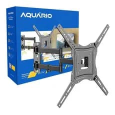 Suporte Tri-articulado Com Braço Longo 26 A 60 Aquário Cor Preto 3 Anos de Garantia