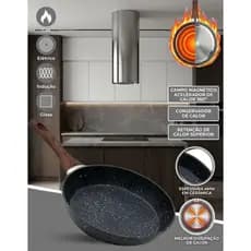Frigideira De Indução Cerâmica Antiaderente Reforçada Com Cabo Ergonômico Premium