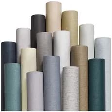 Papel de Parede textura liso Linho vinílico várias cores Papel de Parede Branco Rosa Cinza Azul