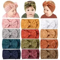 Faixa de Cabelo Infantil Colorida Faixa Turbante De Cabelo Para Bebês Infantil Confortável