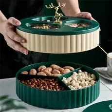 Petisqueira Pote enfeite de Natal bandeja doces de natal de plástico balas bombons castanhas decoração