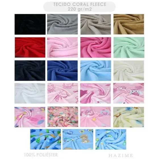 1 Kilo Retalho Tecido Manta Coral Fleece Micro Fibra Pijama