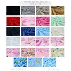 1 Kilo Retalho Tecido Manta Coral Fleece Micro Fibra Pijama