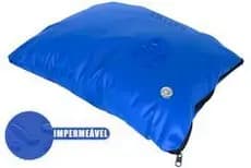 Capa Travesseiro 50 X 70 Cm Ziper Impermeável Hospitalar- Azul.