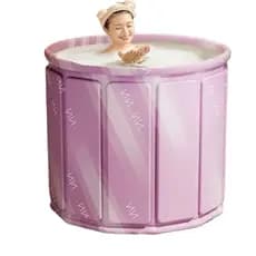 Banheira Dobrável SPA Adulto Banheira Ofurô Portátil Armazenamento Fácil - MELHOR PREÇO
