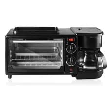 Forno + Cafeteira + Grill 3 em 1 Máquina Multifuncional Café da Manhã Premium - Envio em 24H