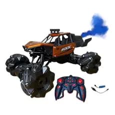 Carrinho Controle Remoto 4x4 Solta Fumaça Giro 360 Led Top